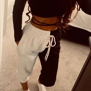 Two tone joggers